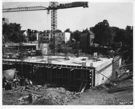 Photograph of the north east view of the Killam Memorial Library construction