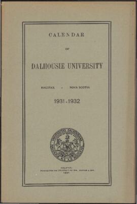 Calendar of Dalhousie University, Halifax, Nova Scotia : 1931-1932