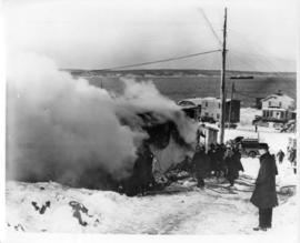 Photograph of a fire in Africville