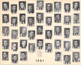 Composite photograph of the Faculty of Medicine - Class of 1961