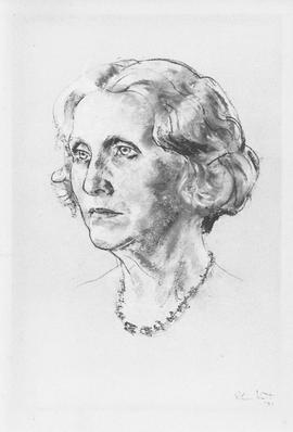 Photograph of a drawing of Mrs. George S. Campbell