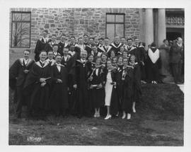Photograph of graduates at a Dalhousie University convocation ceremony