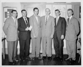 Photograph of W. LeBlanc, Ernie Adams, D.N. MacKinnon, R.E. Sparling, W.J. MacQueen and Earl Close