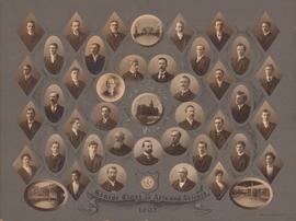 Photographic collage of the Dalhousie University Arts and Science faculty and senior class of 1903