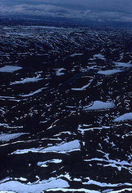 Photograph of a snowy landscape near Frobisher Bay, Northwest Territories