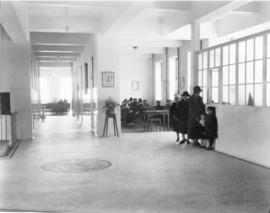 Photograph of a waiting room in the public health clinic
