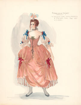 Costume design for Madeleine Bejart