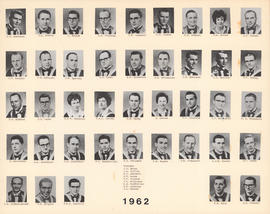 Composite photograph of the Faculty of Medicine - Class of 1962