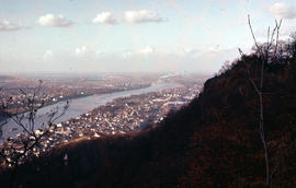 Photograph of the Rhine towards Bonn from the Drachenfels