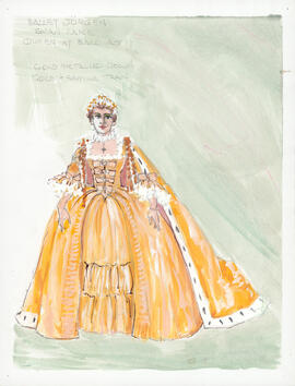 Costume design for the Queen at the Ball : Act 2
