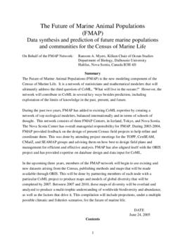 The Future of Marine Animal Populations (FMAP) Data synthesis and prediction of future marine pop...