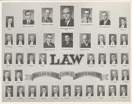 Composite photograph of Faculty of Law class of 1961