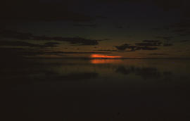 Photograph of a sunset at Ungava Bay