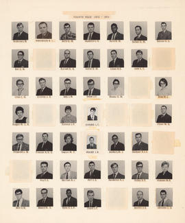 Composite photograph of the Faculty of Medicine - Fourth Year Class, 1970-1971 (Andersons to John...