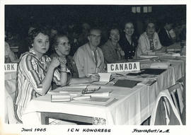Photograph of Canadian Delegation at the International Council of Nurses Kongress June 1965