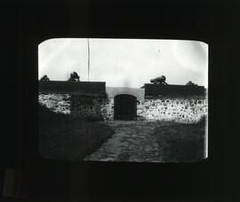 Photograph of cannons near an entrance to Fort Anne, Annapolis Royal, Nova Scotia