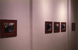 Photograph of five photographs displayed as part of Locations/National group exhibition
