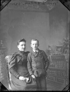 Photograph of Mrs. D. F. Black and her son
