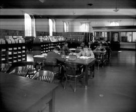Photograph of the interior of a library