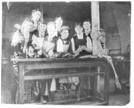 Photograph of students in the Anatomy Laboratory