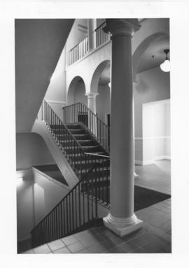 Photograph of a staircase in the Chase Building