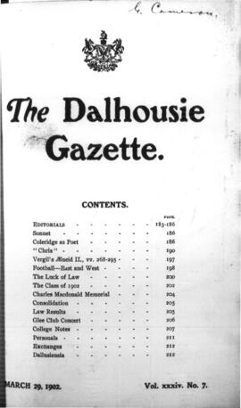 The Dalhousie Gazette, Volume 34, Issue 7