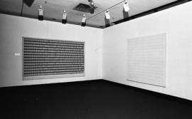 Photograph of an installation by Gerald Ferguson