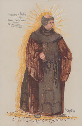 Costume design for Friar Lawrence and Friar John