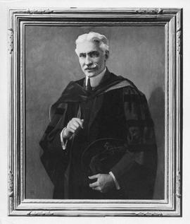 Photograph of a painting of A. S. MacKenzie as president of Dalhousie