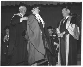 Photograph of Lola Henry receiving an honorary degree