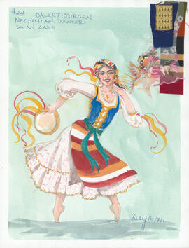 Costume design for Neapolitan Dancer