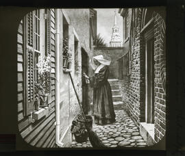 Evangeline in Philadelphia : [photograph of an illustration by Frank Dicksee]