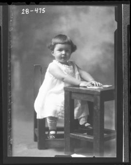 Photograph of the daughter of Mrs. Frank Young