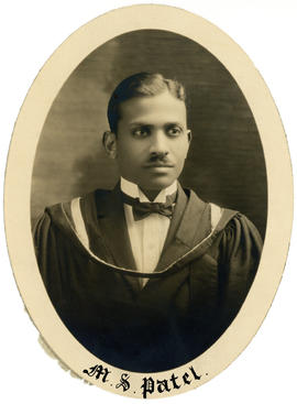 Portrait of Manilal Shankerohai Patel : Class of 1926