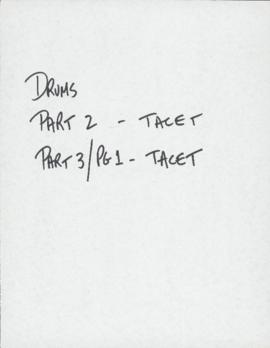 Nasca lines : parts 2 and 3 : drums