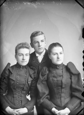 Photograph of Miss McGregor and two unknown individuals