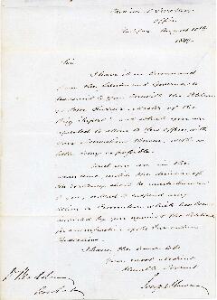 Letter from Joseph Howe to D.O.C. Madden of Arichat, Nova Scotia