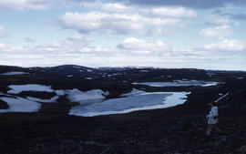 Photograph of a hilly landscape near Frobisher Bay, Northwest Territories