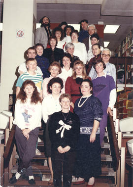 Photograph of the W.K. Kellogg Library Staff 1989