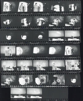 Contact sheet of photographs of performance