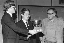 Photograph of Law students taking the Joseph Howe cup