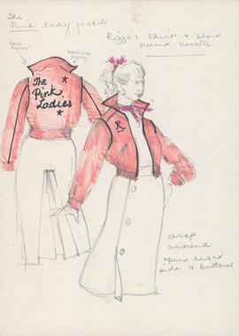 Costume design for Rizzo as a Pink Lady