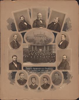 Photographic collage of the Dalhousie College faculty, graduates and students of 1869-1870