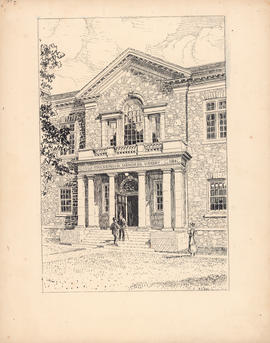 The portico of the Macdonald Memorial Library : [drawing]