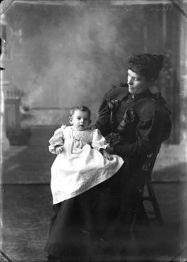 Photograph of Mrs. Coleman and baby