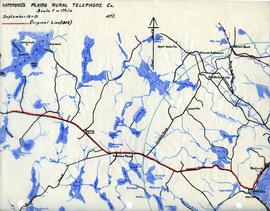 Map of Hammonds Plains Rural Telephone Company's telephone line