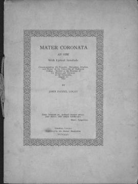 Mater coronata : an ode with lyrical interlude