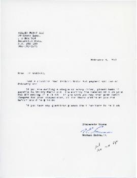 Correspondence between Dr. Raddall and Norman Amirault