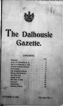 The Dalhousie Gazette, Volume 35, Issue 1