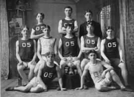 Photograph of the 1905 Dalhousie University Basketball team